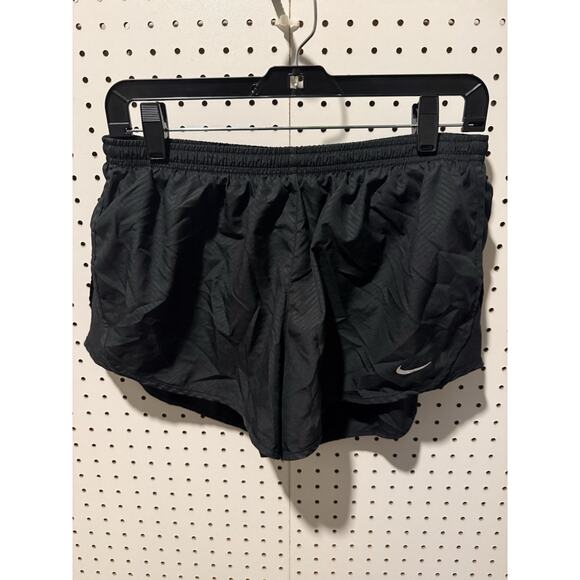 Nike Dri-FIT Women’s Running Shorts – Black Pattern – Size Large - Picture 1 of 4